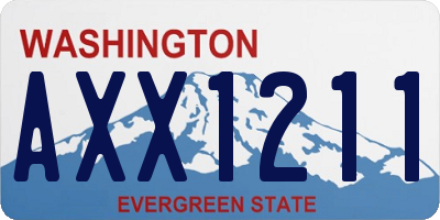 WA license plate AXX1211