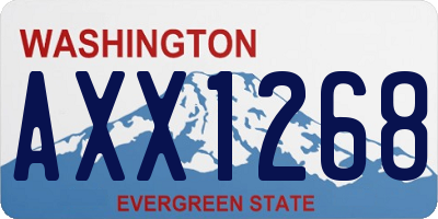 WA license plate AXX1268