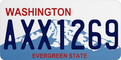WA license plate AXX1269
