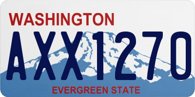 WA license plate AXX1270
