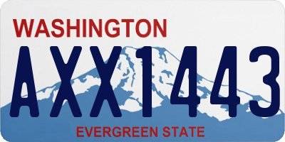 WA license plate AXX1443