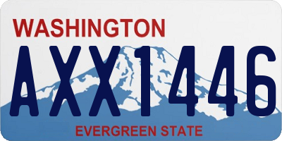 WA license plate AXX1446