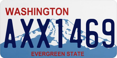 WA license plate AXX1469
