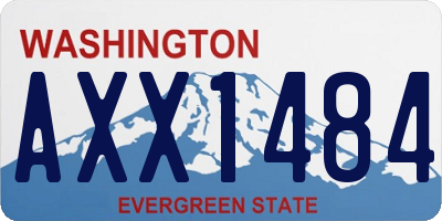 WA license plate AXX1484
