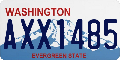 WA license plate AXX1485