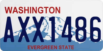WA license plate AXX1486