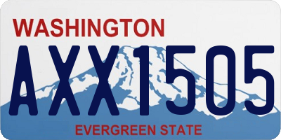 WA license plate AXX1505