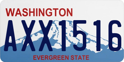 WA license plate AXX1516