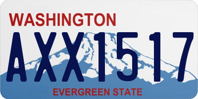 WA license plate AXX1517