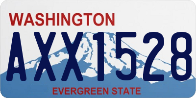 WA license plate AXX1528