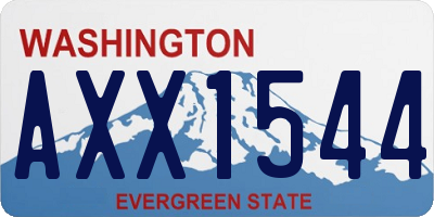 WA license plate AXX1544