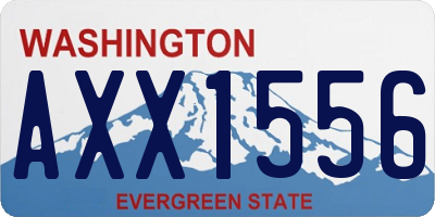WA license plate AXX1556
