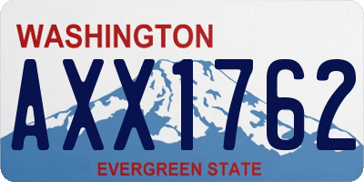 WA license plate AXX1762