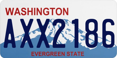 WA license plate AXX2186