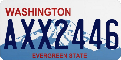 WA license plate AXX2446