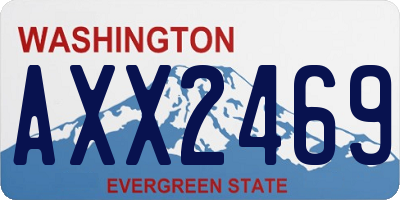 WA license plate AXX2469