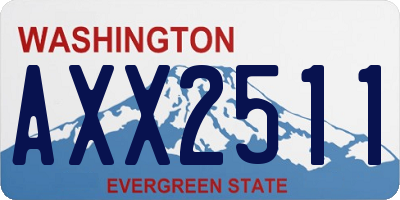 WA license plate AXX2511