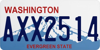 WA license plate AXX2514