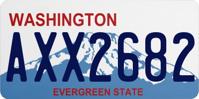 WA license plate AXX2682