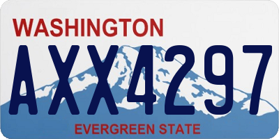 WA license plate AXX4297