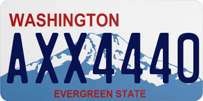 WA license plate AXX4440