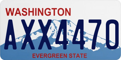WA license plate AXX4470
