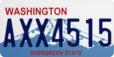 WA license plate AXX4515