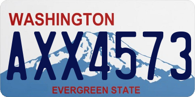 WA license plate AXX4573