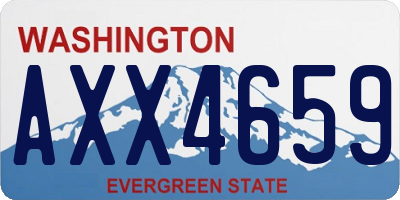 WA license plate AXX4659