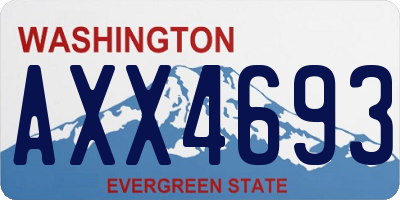 WA license plate AXX4693