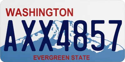 WA license plate AXX4857
