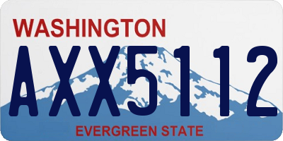 WA license plate AXX5112