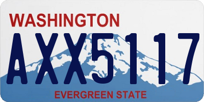 WA license plate AXX5117