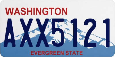 WA license plate AXX5121