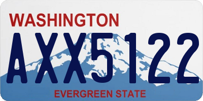 WA license plate AXX5122