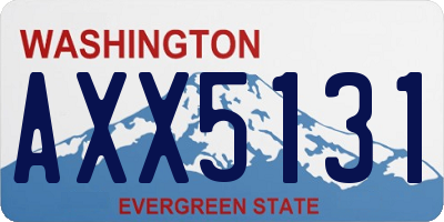 WA license plate AXX5131