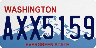 WA license plate AXX5159