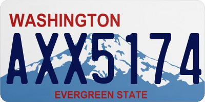 WA license plate AXX5174