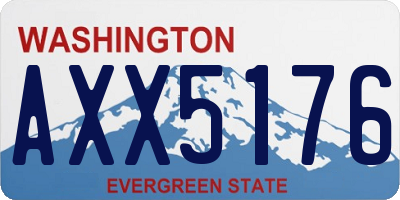 WA license plate AXX5176