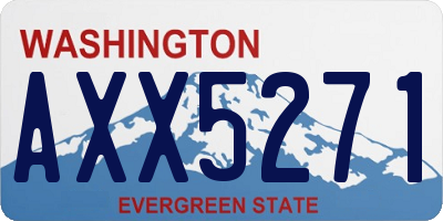 WA license plate AXX5271