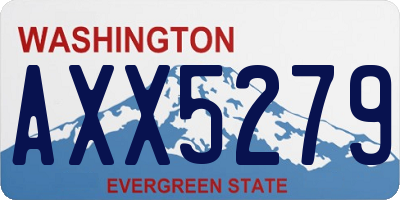 WA license plate AXX5279