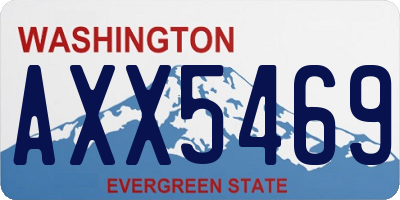 WA license plate AXX5469