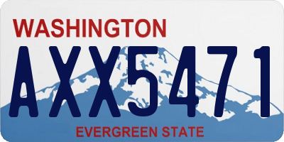 WA license plate AXX5471