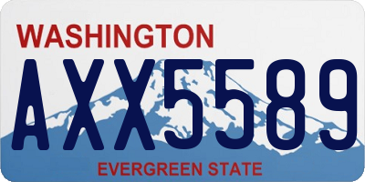 WA license plate AXX5589