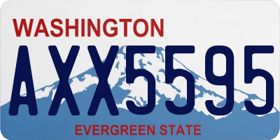 WA license plate AXX5595