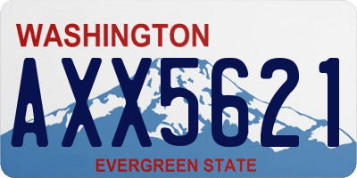 WA license plate AXX5621