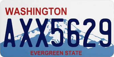 WA license plate AXX5629