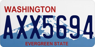 WA license plate AXX5694