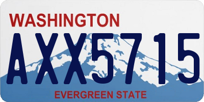 WA license plate AXX5715
