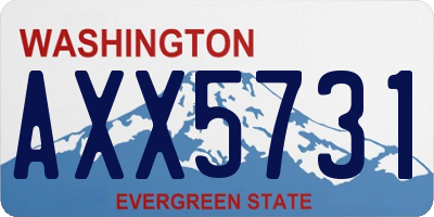 WA license plate AXX5731